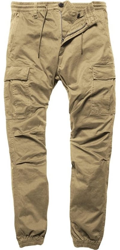 Vintage Industries Chino-broek Vince Cargo Jogger donkerkhaki