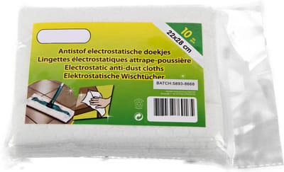 NTB - Statische Vloer- en stofdoekjes - 22 cm x 28 cm - Voordeelset 4 x 10 stuks!!