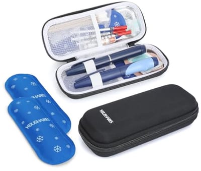 Reisetui voor insulinepen - Koeltas voor diabetici met ijszakken