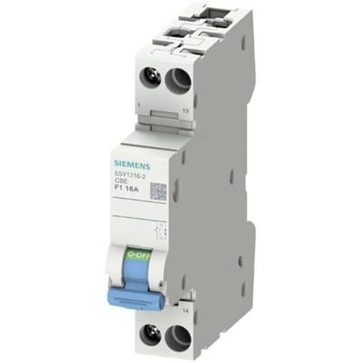 Siemens 5SY17022 5SY1702-2 Beveiligingsschakelaar Afsluitbaar 72 V/DC 2 A 1 stuk(s)
