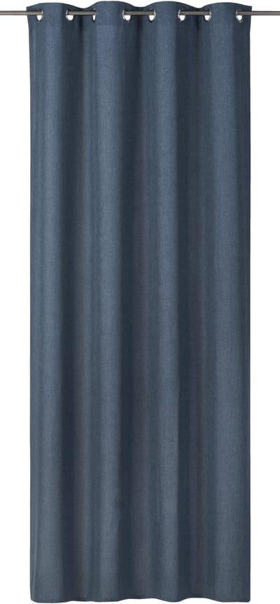Elbersdrucke Gordijn met oogjes Lino 255x140 cm petrol lichtdicht