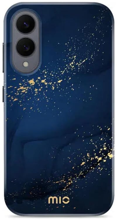 MIO by Mobilize Hoesje | Geschikt voor Samsung Galaxy S25 Edge | Compatibel met MagSafe | Hard Shell Back Cover | Midnight Sparkle