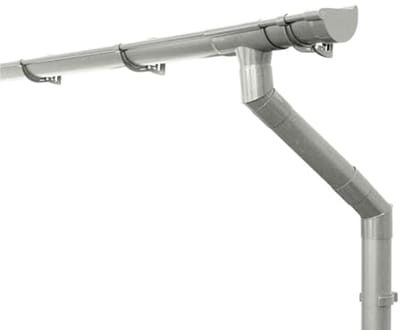 Dakgotenset 125mm Halfrond 4m - Professionele Dakafvoeroplossing - Hoogwaardig PVC-U Kunststof