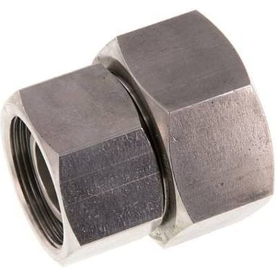 30S & 38S RVS Rechte met Draaidoorvoer 315bar FKM O-ring en Afdichtconus ISO 8434-1