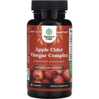 Nature's Craft, Complexe de vinaigre de cidre de pomme, 60 capsules