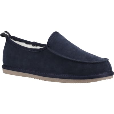 Hush Puppies Charles Suède Herenpantoffels Navy