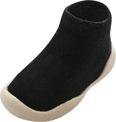 Antislip baby schoentjes - eerste loopschoentjes - schoenmaat 22-23 - 18-24 maanden (14cm) - zwart - Completebabyuitzet