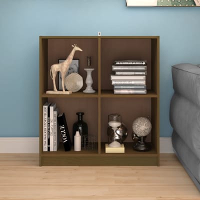 vidaXL - Dressoir - 70x33x76 - cm - massief - grenenhout - honingbruin