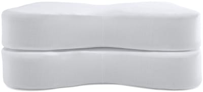 M line Athletic Pillow hoofdkussensloop – Wit – set van 2 – wasbaar op 60°C – geschikt voor droger