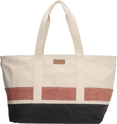 PE-Florence Leisure Strandtas - Naturel Zwart