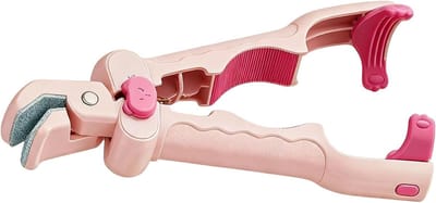 Hete Bord Tang - Voedselhouder Keukenhulp - Veilig Koken - Antislip Grip - 22 cm - Roze