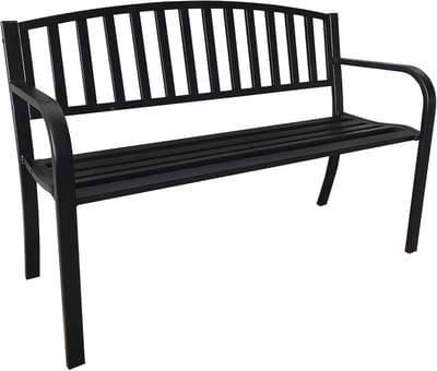 Zwarte Stalen Hollywood Bank voor Tuin en Park