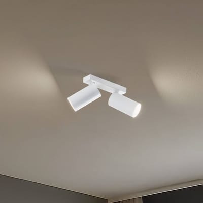 Nowodvorski Lighting Plafondspot Mono II, 2-lamps, wit, 31 cm lang, GU10