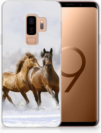 Samsung Galaxy S9 Plus TPU Hoesje Paarden