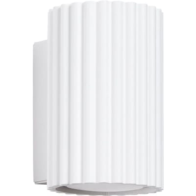 Sollux Lighting Wandlamp Karbon - GU10 - wit - aluminium - 10x6.5x8.5cm