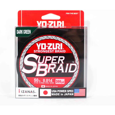Yo Zuri Duel PE Line Super Tresse 300YDS 50Lbs (0,36 mm) Vert R1269-DG (1361) vert