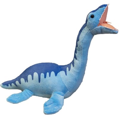 2540Cm Loch Ness Monster Knuffel Eng Cartoon Dinosaurussen Dieren Dino Pluche Slaapmaatje Mannen Cadeau Head to tail 40cm gray