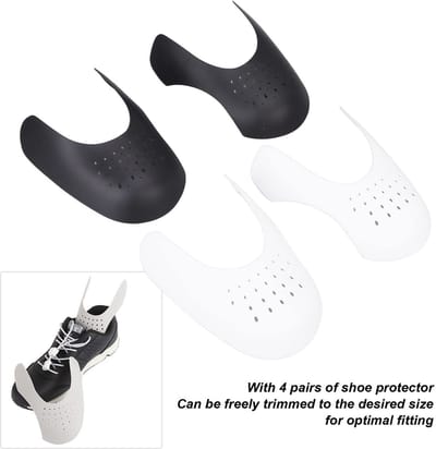 Dailygoods- Schoenenbeschermer Snijdbaar - 4 Paar - Kreukbeschermer - Schoeninzetbeschermer - Hoge Kwaliteit - Vermindert Kreuken - Schoeninzet