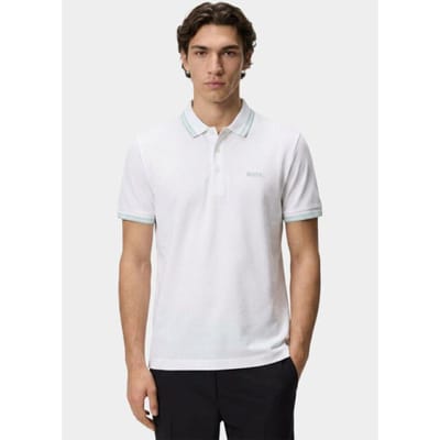 BOSS Green Polo heren Wit Paddy 10241663 01 50469055/114