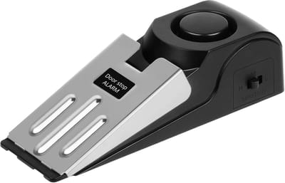 Deurstopalarm, draagbaar deurbeveiligingsstopalarm, verstelbare antislip wig beveiligingsapparaat met 120dB alarm, deurwiggen binnenshuis voor thuis, hotel, reizen