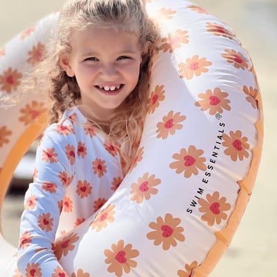 Swim Essentials UV Badpak Meisjes Met Lange Mouwen - Meerkleurig - Floral Love - 146/152