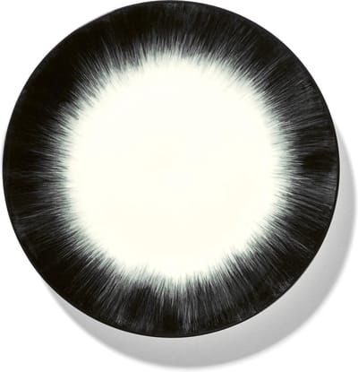 Serax Dé Tableware By Ann Demeulemeester Ontbijtbord Ø17,5 Set Van 2 White/Black 4