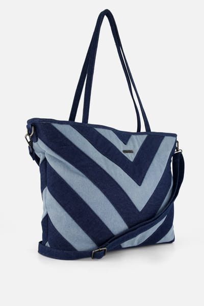 Charm Charm Shopper Denim blauw Canvas