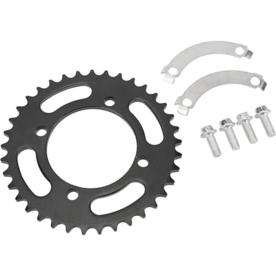 Pignon de chaîne arrière 420 76 mm 37 dents en acier à haute teneur en carbone pour Pit Dirt Bike de 50 à 190 cc white