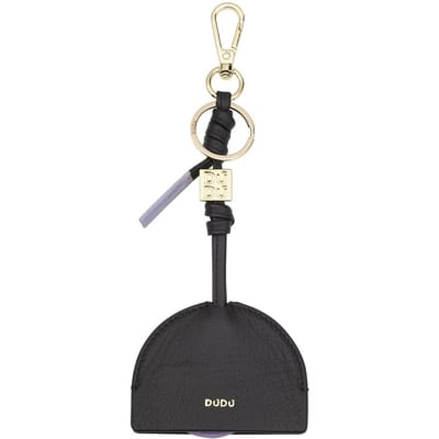 Porte-clés en cuir Dudu pour Airtag avec support