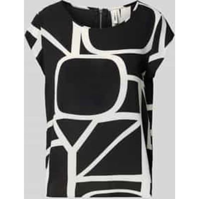 Relaxed fit blouseshirt in crêpe-uitvoering Model 'VIC'