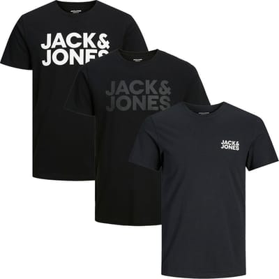 Jack & Jones Heren t-shirt 3 pack Corp