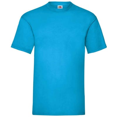 Fruit of the Loom Heren Valueweight T-Shirt (Azuurblauw)