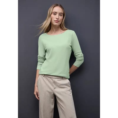 Basic shirt met lange mouwen