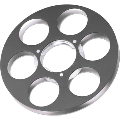 Lege Bandspoel Geluidsopname 6 Gats Aluminiumlegering voor NAGRA Miniatuur Bandrecorder Blauw