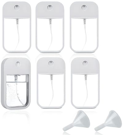 Dailygoody - Set van 6 Mini Sprayflessen 45 ml - Herbruikbare Fijne Mist Sprayflessen met 2 Mini Trechters