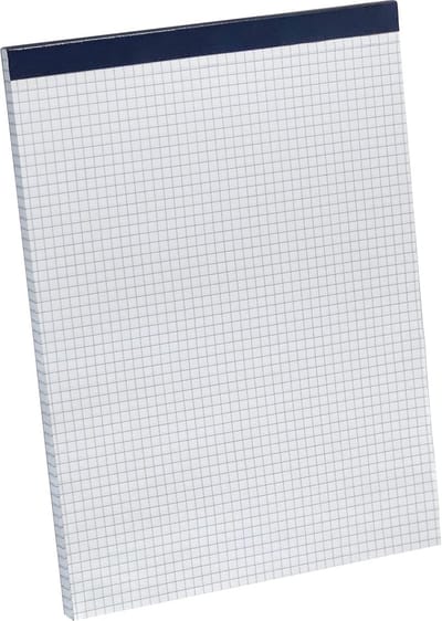 Notitieblok A4 Geruit (5mm Lijn) - 200 Pagina's - Met Kop en Microperforatie