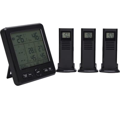 TS?6210 Digitaal Draadloos Weerstation Thermometer Meteorologische Temperatuurmeter black