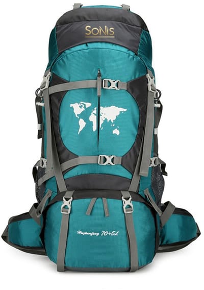 SoNis- Backpack - Blauw - 79 x 33 x 23 cm - Backpack Organizer - Backpack 75 Liter - Backpack Heren - Backpack Vrouwen - Back Pack Heren - Back Pack Vrouwen - Flightbag