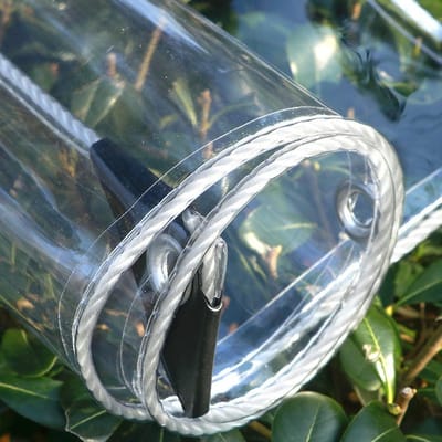 Transparant Dekzeil - Beschermhoes PVC - Tuin Bescherming - Glashelder Waterdicht - 0.8x0.5m - Transparant