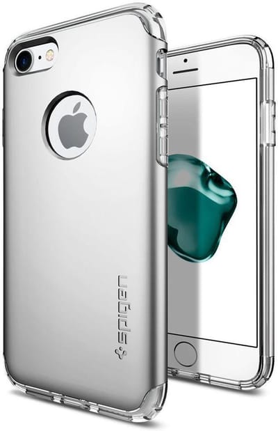 Spigen Hybrid Armor Hoesje Apple iPhone 7 Satin Silver