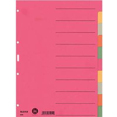 LEITZ® blanco indexbladen, 8 tabs, gebruik naar eigen inzicht, losbladig