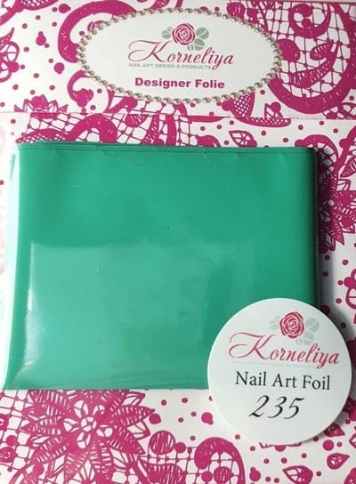 Korneliya Nailart folie - Transfer folie - Nagel Folie Mat CraquelÃ© Mint Groen 235