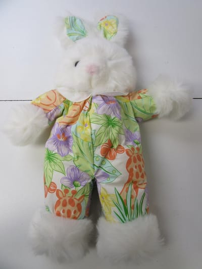 vaco knuffel , konijn , gebloemd , pluche , 50 cm