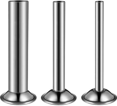 Dailygoody - Sausage Hopper voor #5 Vleesmolen - Inclusief 3 Vulbuizen van Rvs