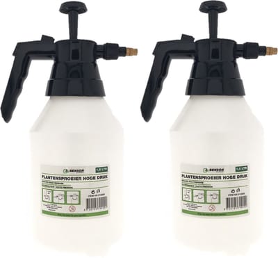 Benson Plantensproeier - Set van 2x stuks - 1,5 liter - drukspuit - kunststof