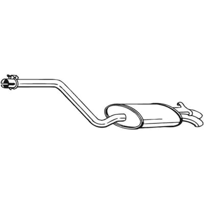 Geluiddemper achter BOSAL 282-333