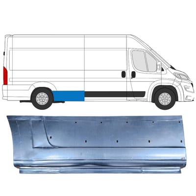 Reparatiepaneel achterspatbord voor Opel Movano 2021-2026 / Rechts