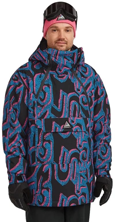 O´neill Fwc Play Asymmetric Snow Jas Zwart 2XL Man