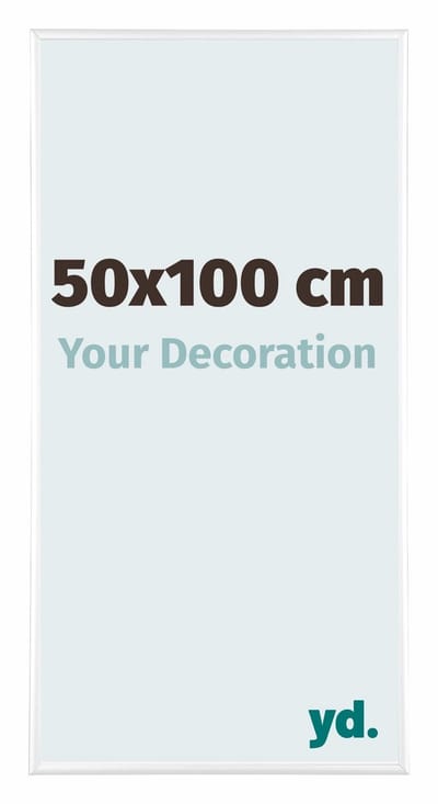 Your Decoration - Fotolijst 50x100 cm - Aluminium - Wit Hoogglans - Kent