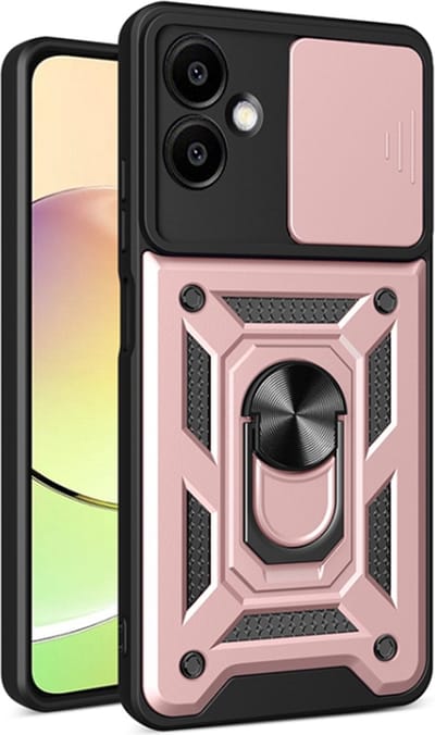 Hoesje geschikt voor Samsung Galaxy A06 4G/5G - Techsuit Camshield Back Cover - Roségoud